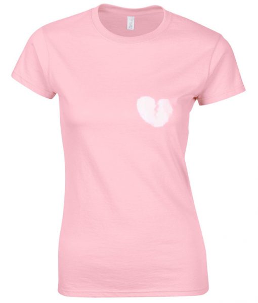 broken heart light pink T Shirt.jpg