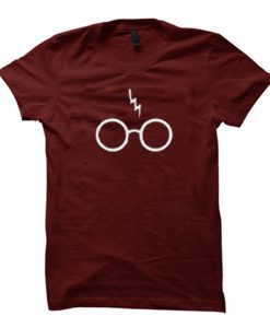 Scar & Glasses Harry potter red colour T shirt