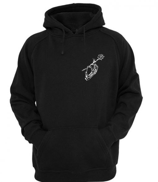 skeleton rose hoodie