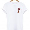 rose hand tshirt