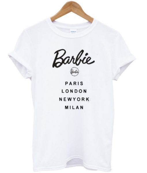 Barbie paris london newyork milan T-shirt.jpg