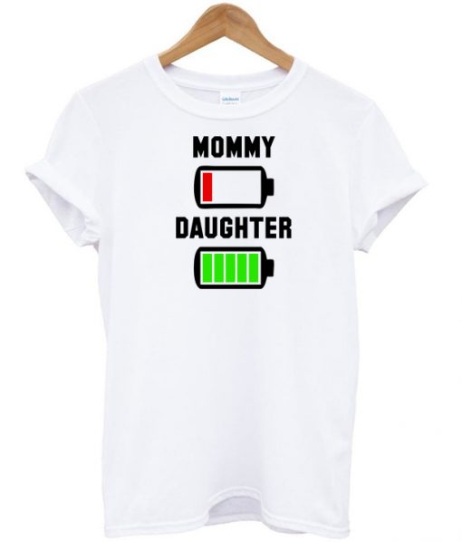 Battery Low Mommy Daughter T-shirt.jpg