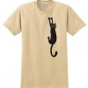 Black Cat Holding On T-shirt.jpg