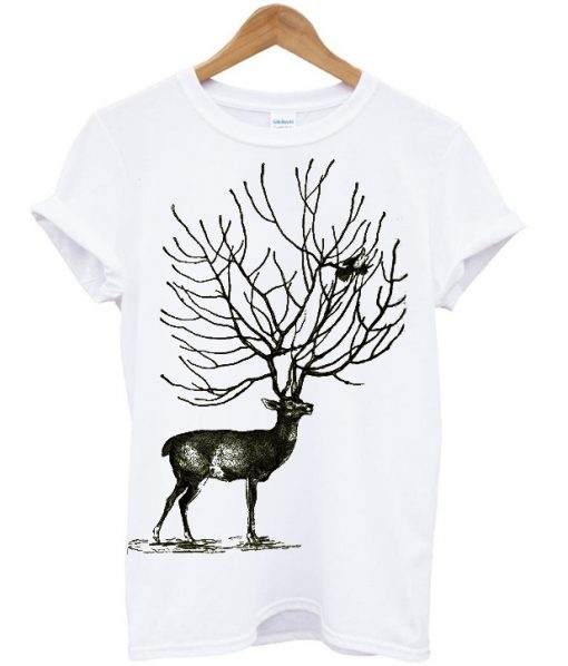 Deer and Bird Men's t-shirt