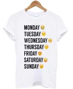 Emoji Days Of The Week Tshirt