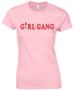 Girl Gang Flower Pink T shirt