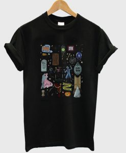 Haunted Mansion Doodle Halloween T-shirt