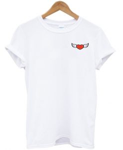 Heart with wings t-shirt