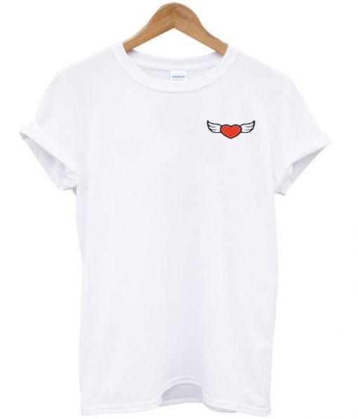 Heart with wings t-shirt