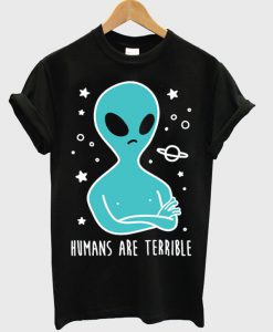 Humans Are Terrible black T-shirt