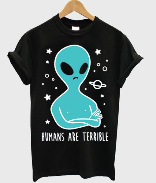 Humans Are Terrible black T-shirt