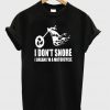 I don't snore i dream i'm a motorcycle t-shirt