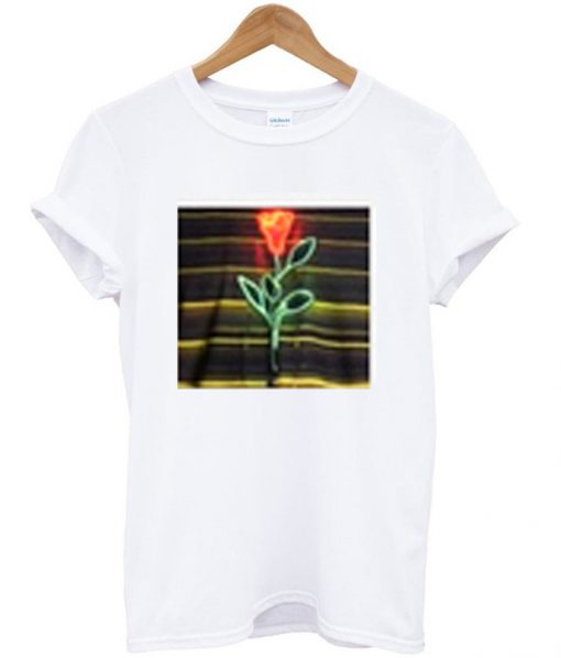 Louis Tomlinson neon rose t-shirt