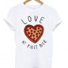 Love At First Bite Pizza T-Shirt