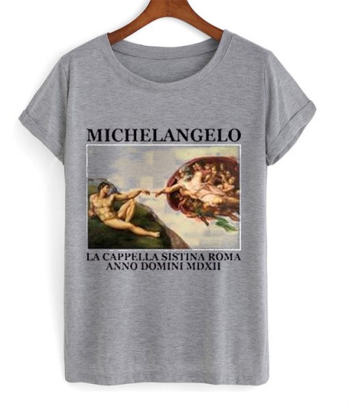 Michelangelo Grey T Shirt
