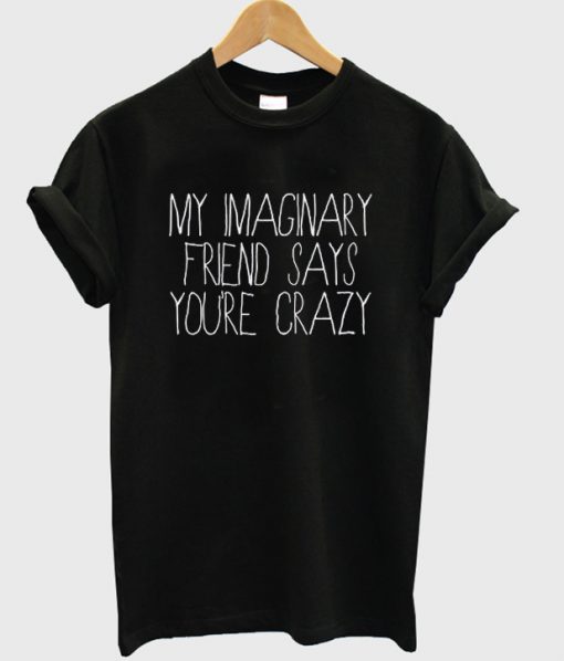 My Imaginary Friend Says You're Crazy t-shirt