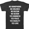 No Homophobia t-shirt