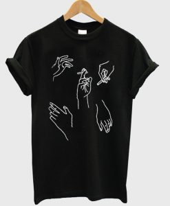 Pattern Sketch Of Hands T Shirt