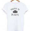 Power by plants t-shirt