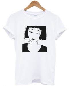 Smoking Girl Anime t shirt