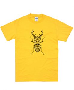 Stag Beetle Insect Print Ladies T-Shirt