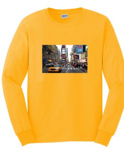 Times Square Portrait Longsleeve T-Shirt