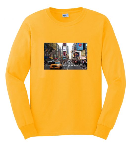 Times Square Portrait Longsleeve T-Shirt