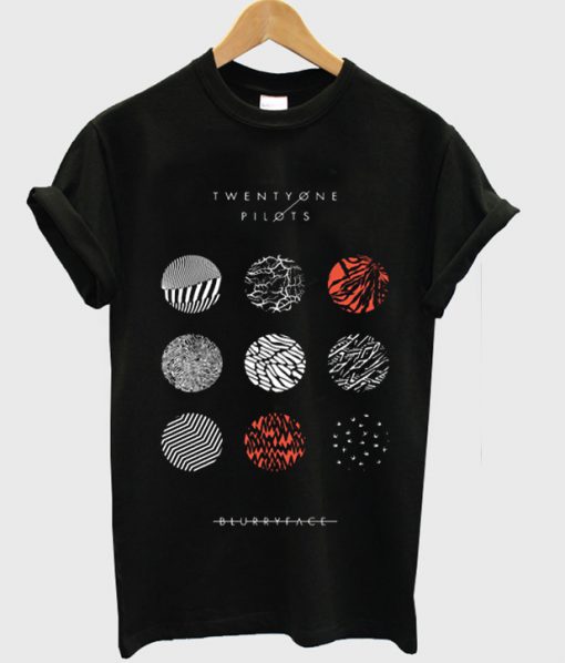 Twenty One Pilots Blurryface Pattern Circles t shirt