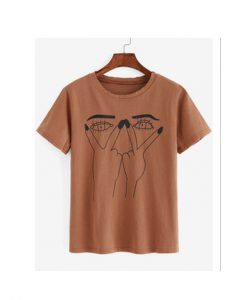 Two Eyes Hand T shirt