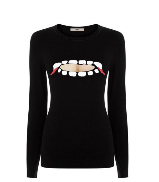 Vampire Teeth longsleeve t-shirt