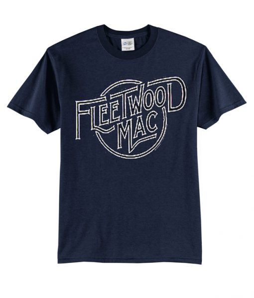 blue official Fleetwood Mac Band Logo t shirt.jpg