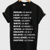 dream like martin lead like harriet t-shirt