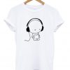 earphone music T-shirt