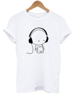 earphone music T-shirt