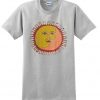 face like on the sun t-shirt