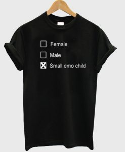 female male small emo child tshirt