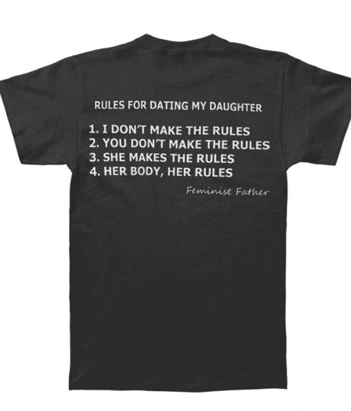 feminist father rules t shirt