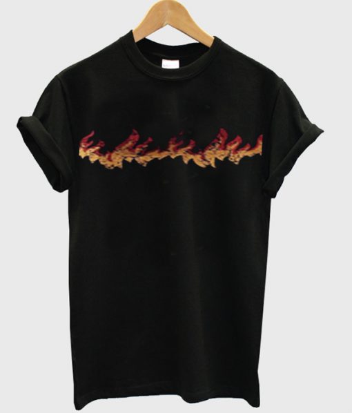 flame print t-shirt