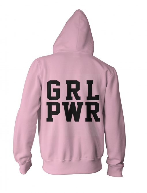 grlpwr hoodie back