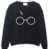 harry potter glasses and scar sweatshirt