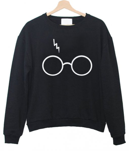 harry potter glasses and scar sweatshirt