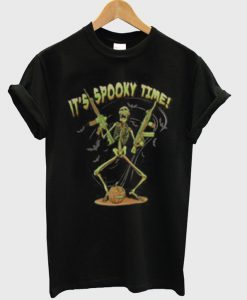 it's spooky time skeleton t shirt