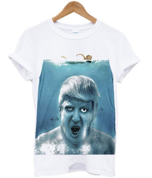 jaws donald trump t-shirt