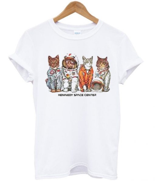 kennedy space center cat t-shirt