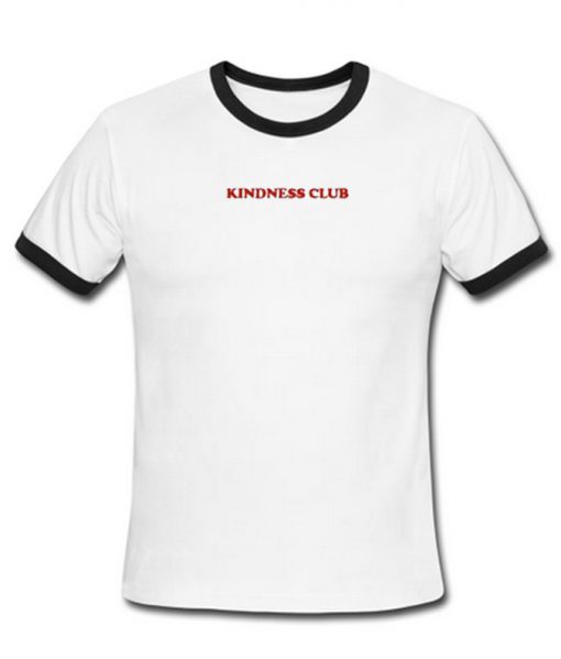 kindness club ringer t-shirt