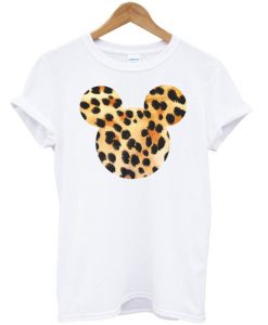 leopard print mickey t shirt