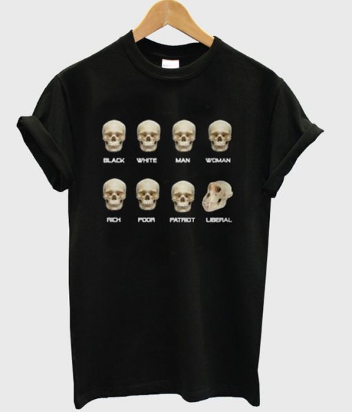 liberal skeleton t-shirt