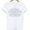 love is everything quote t-shirt