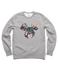 mickey flower sweatshirt