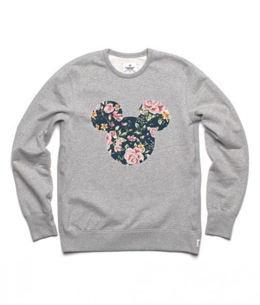 mickey flower sweatshirt